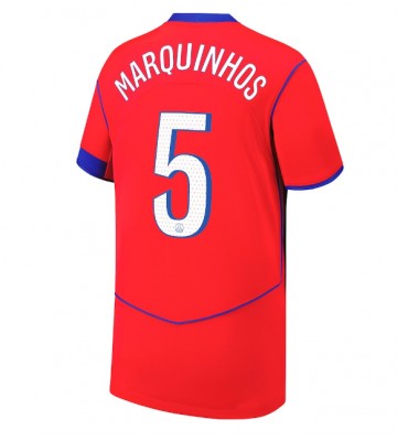 Paris Saint-Germain Marquinhos #5 Tredje trøje 2025-26 Kort ærmer